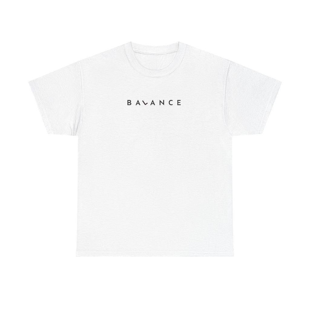 Minimalist Tee — 'Balance' Chest Print