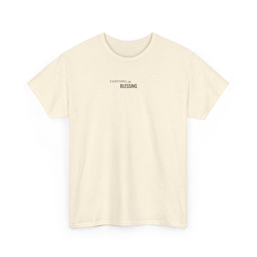 Blessing Minimalist Tee - 'Count It All A Blessing' White Cotton Shirt
