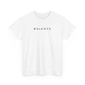 Minimalist Tee — 'Balance' Chest Print