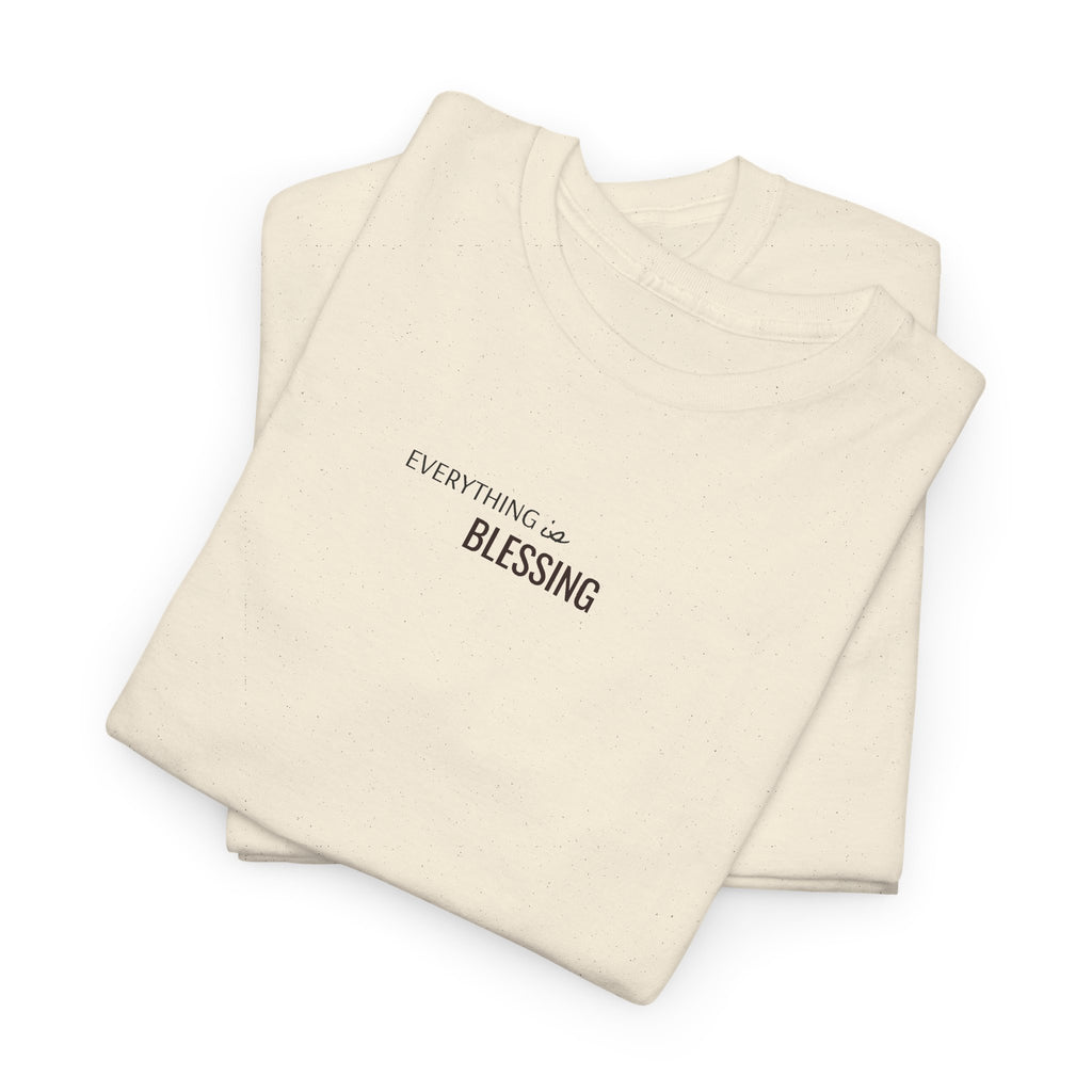 Blessing Minimalist Tee - 'Count It All A Blessing' White Cotton Shirt