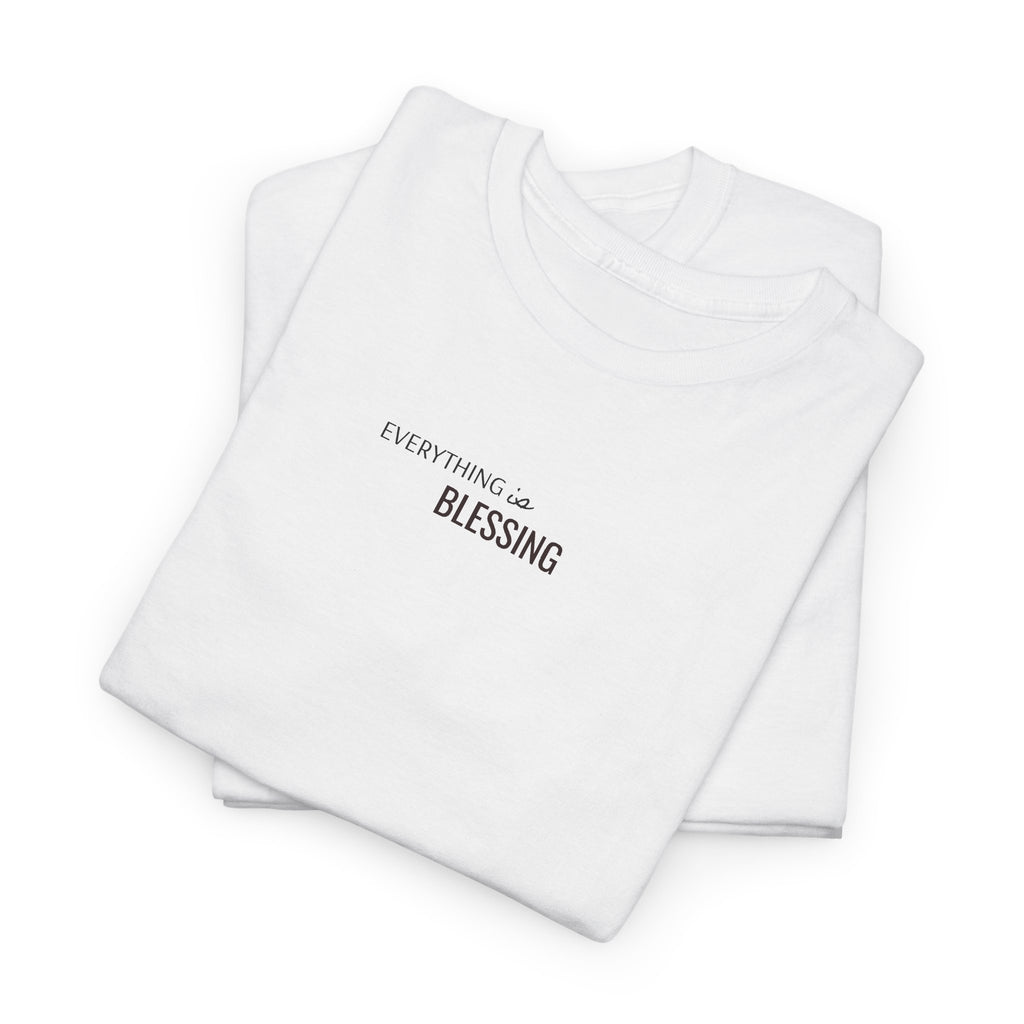 Blessing Minimalist Tee - 'Count It All A Blessing' White Cotton Shirt