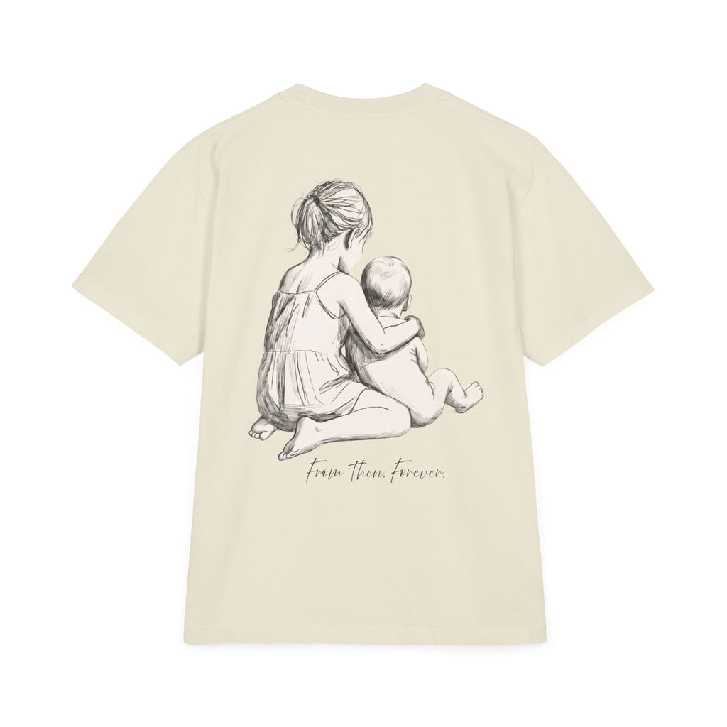 Minimalist Oversize T-Shirt | From then, Forever (F B Print)