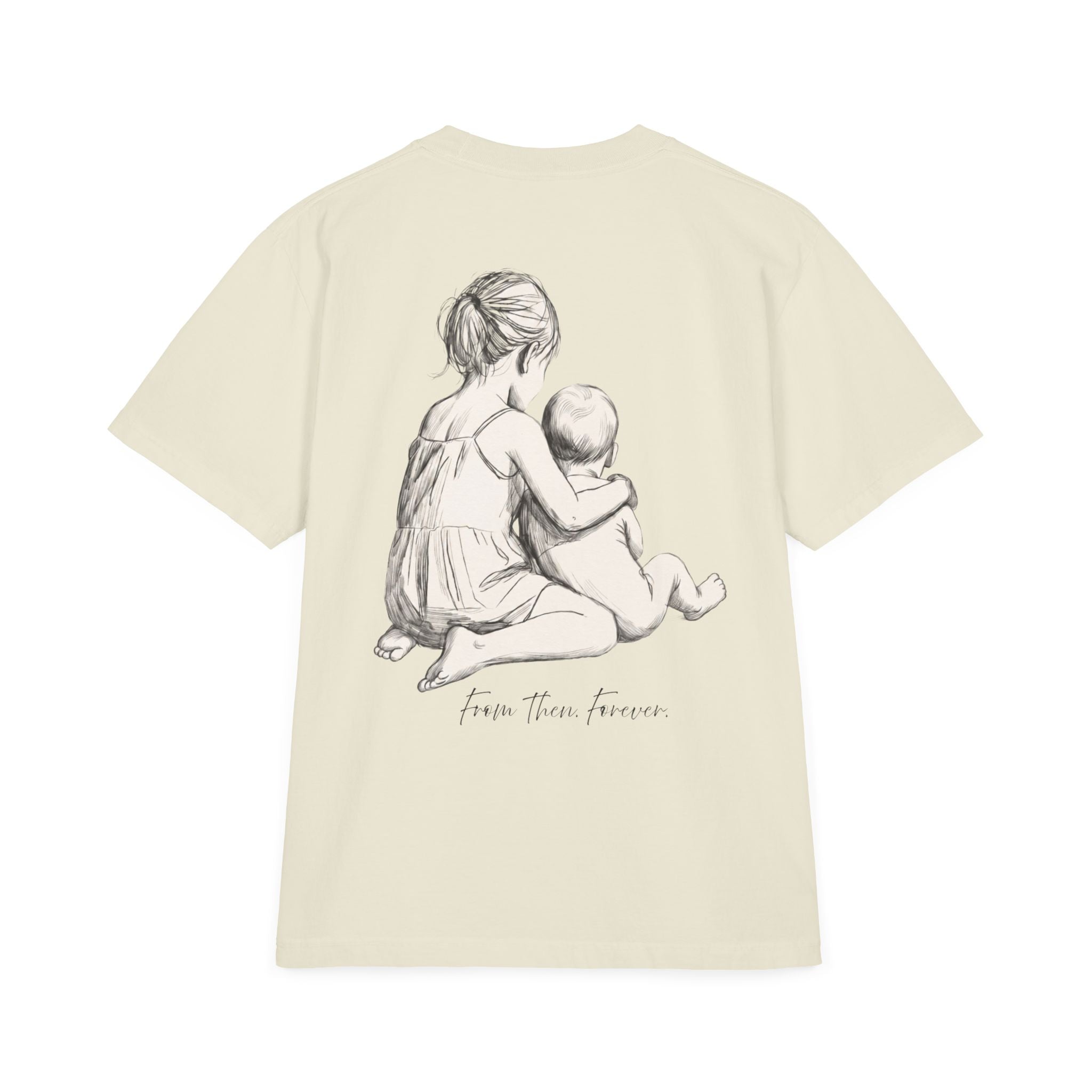 Minimalist Oversize T-Shirt | From then, Forever (F B Print)