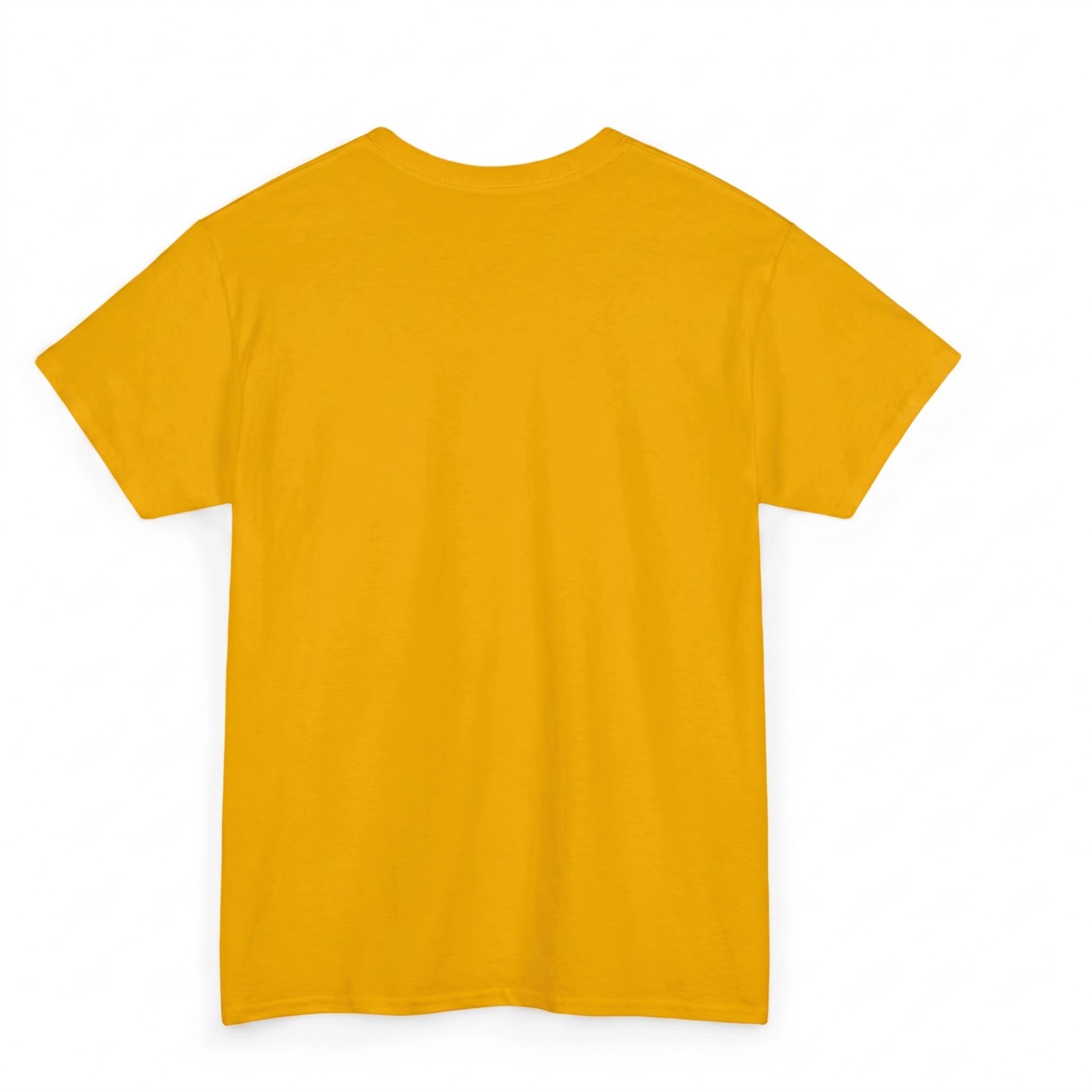 Minimalist Plain Cotton Tee | Musturd Yellow