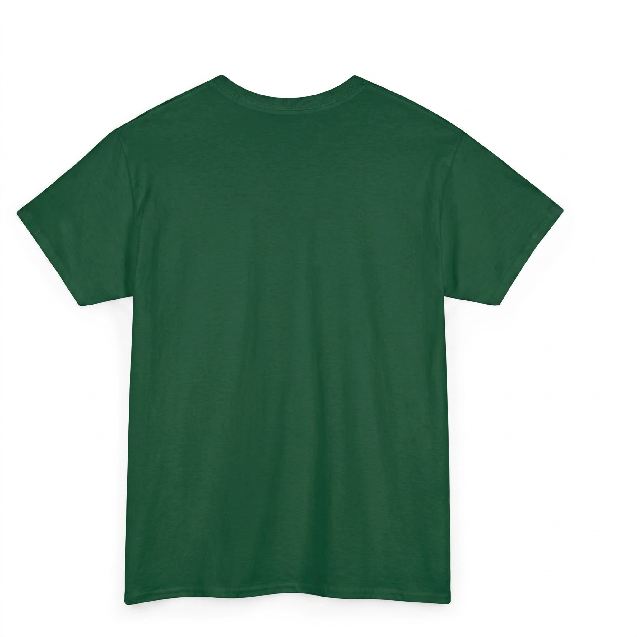 Minimalist Plain Cotton Tee | Bottle Green