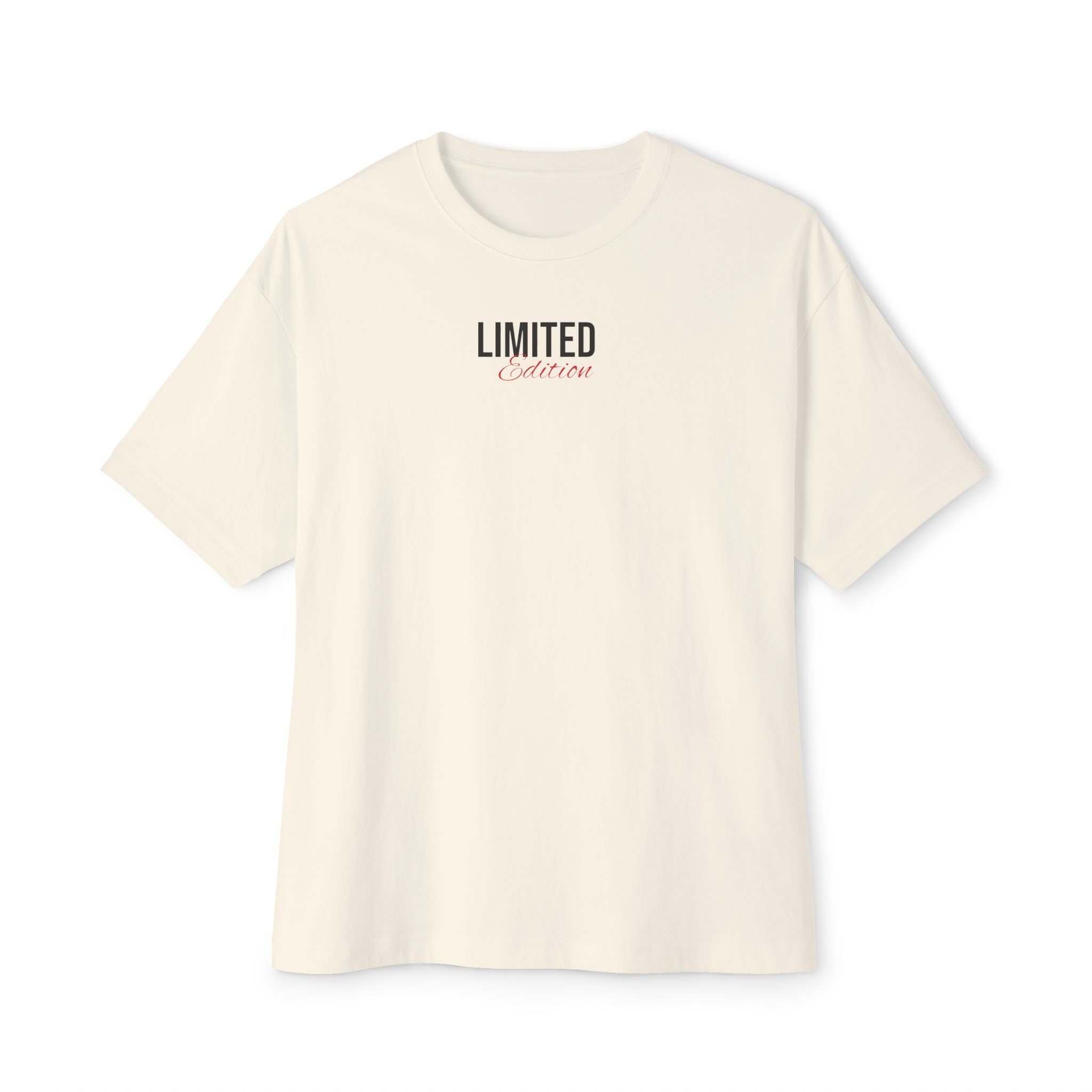 Limited Edition Drop Tee — Minimal Graphic Beige T-Shirt