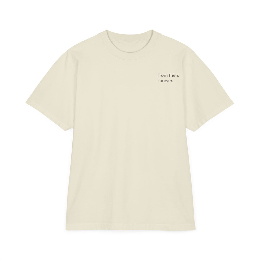 Minimalist Oversize T-Shirt | From then, Forever (F B Print)