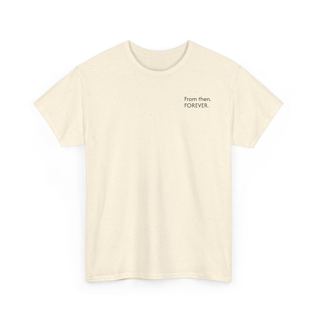 Minimalist Oversize T-Shirt | From then, Forever (F B Print)