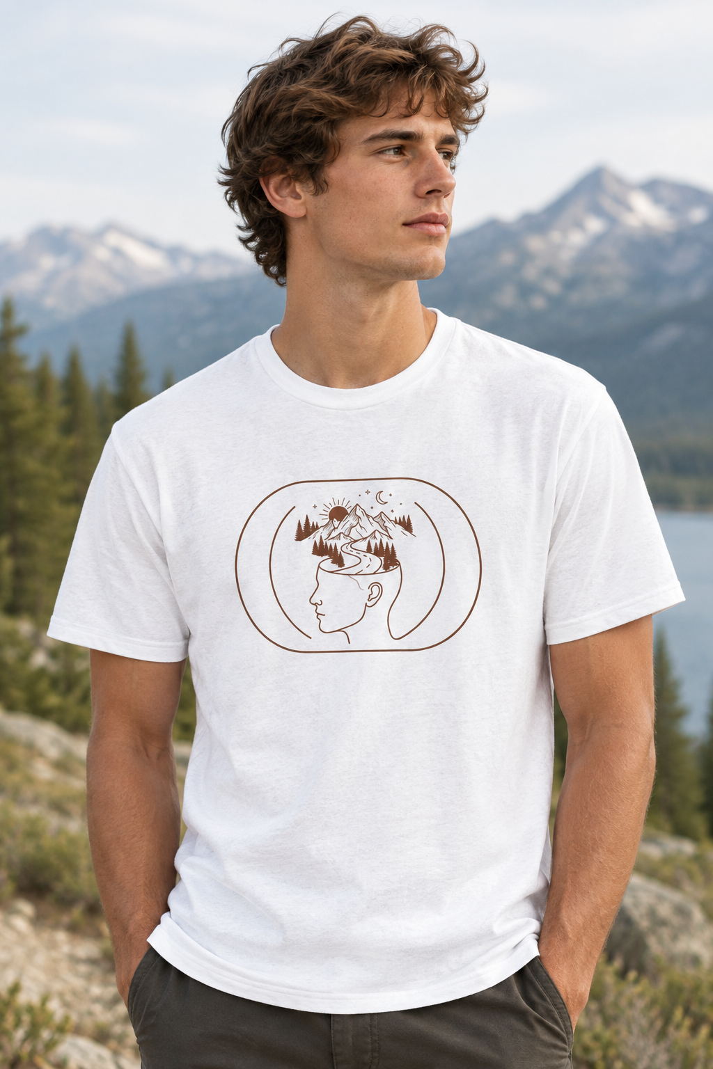 Minimalist Tees - Mind Wanderer | Chest Print