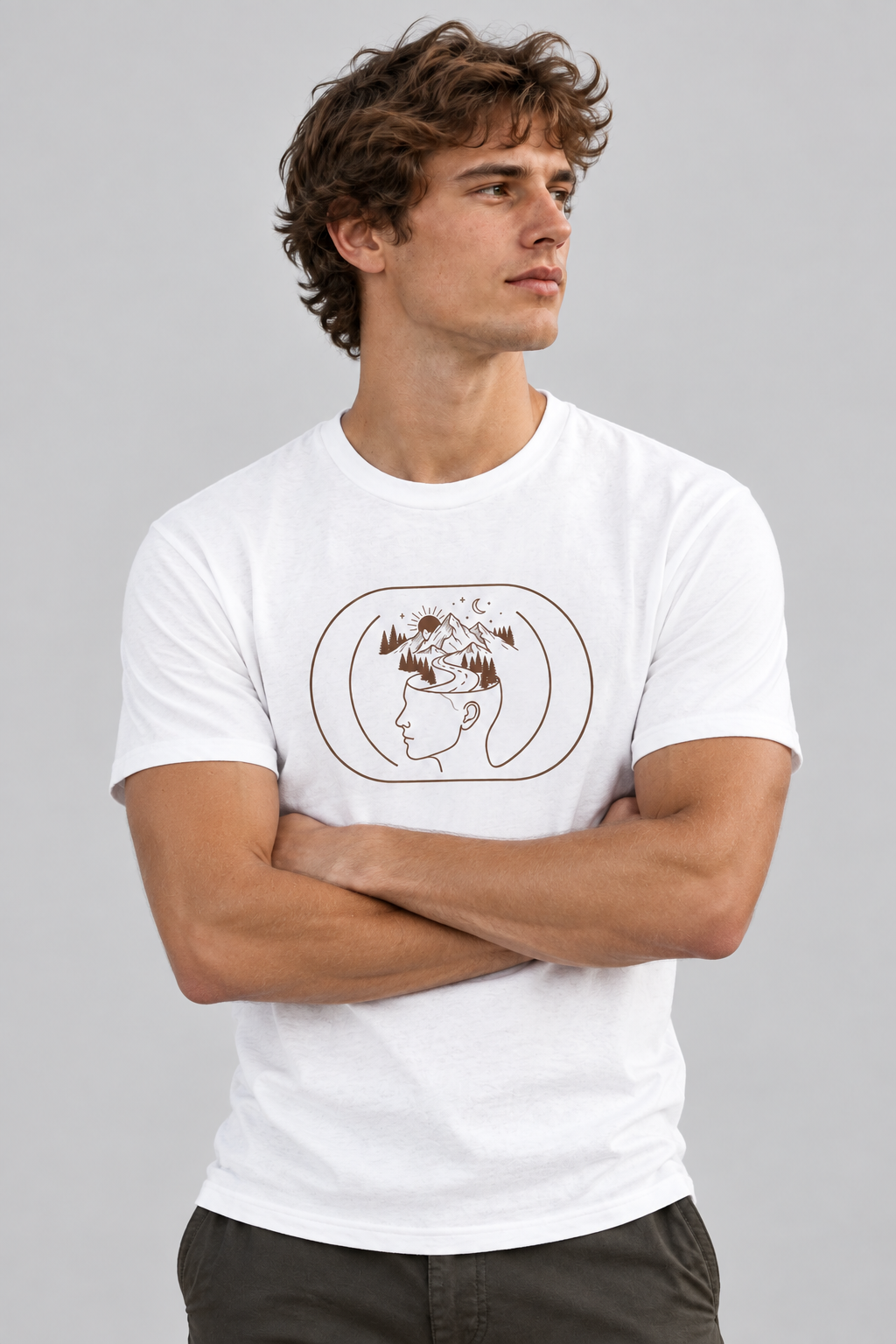 Minimalist Tees - Mind Wanderer | Chest Print