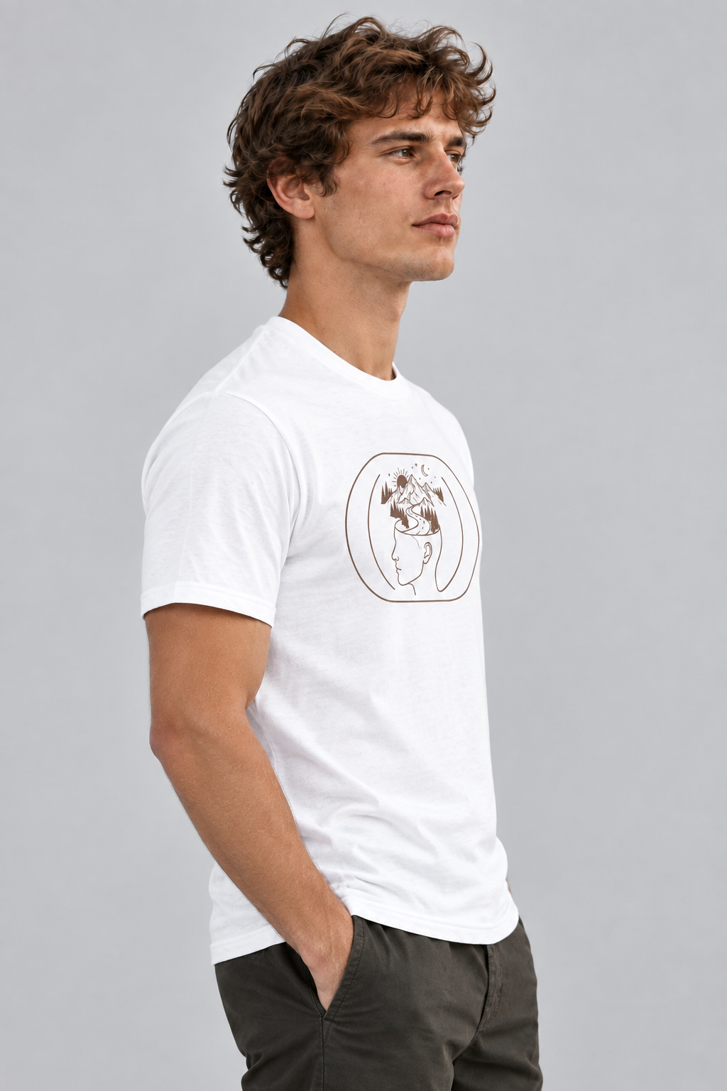 Minimalist Tees - Mind Wanderer | Chest Print