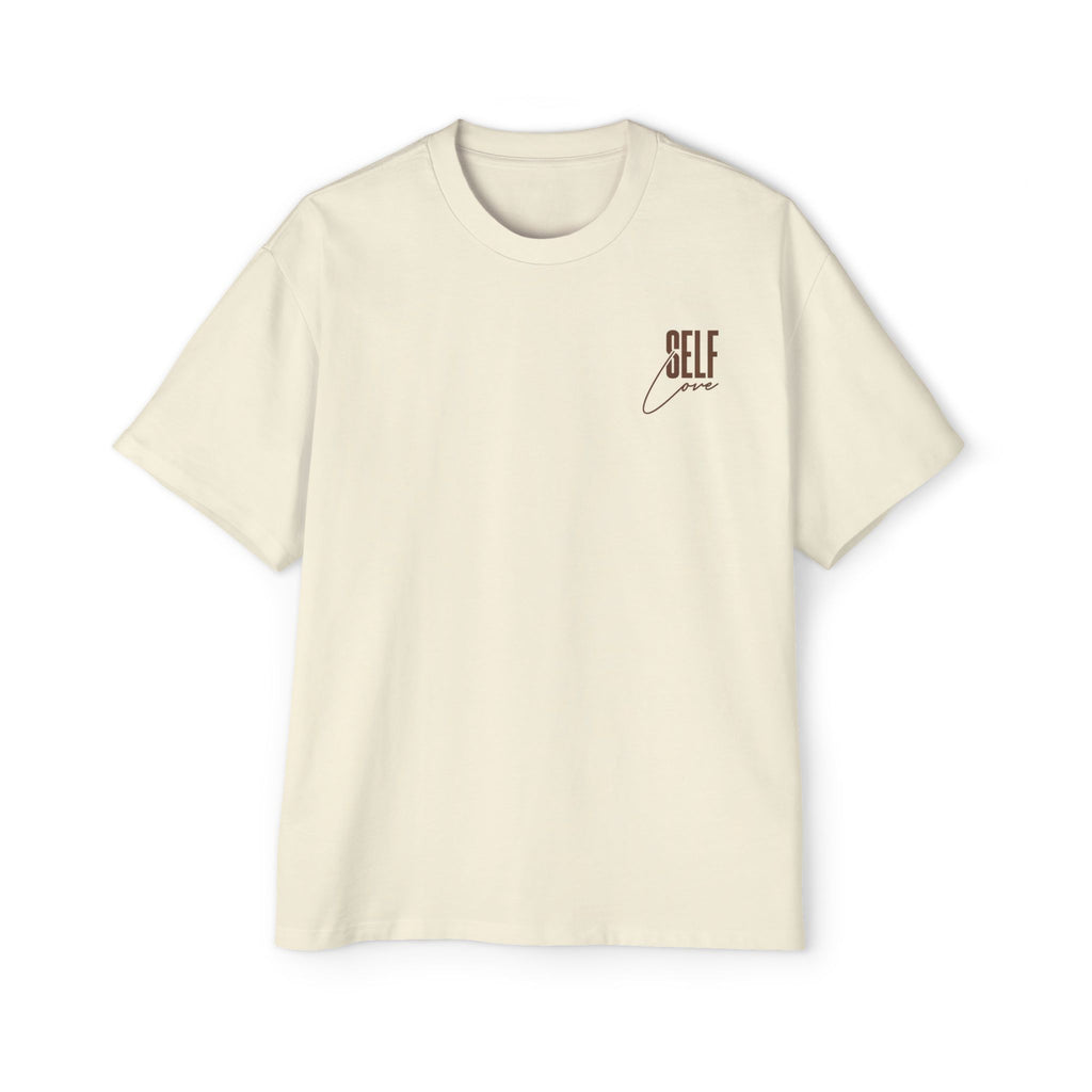 Minimalist Drop-shoulder T-Shirt - Self Love Club Both Side Print