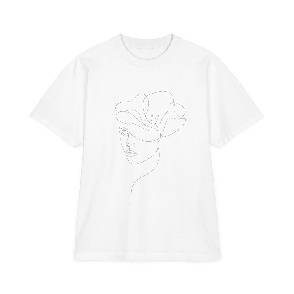 Minimalist Line Art Face T-Shirt