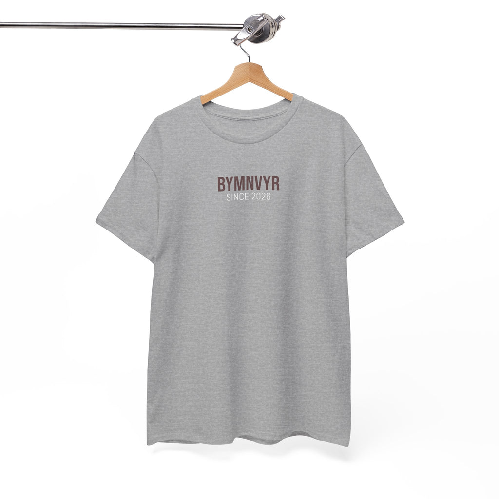 Minimalist Tee - 'BYMNVYR' Chest Print