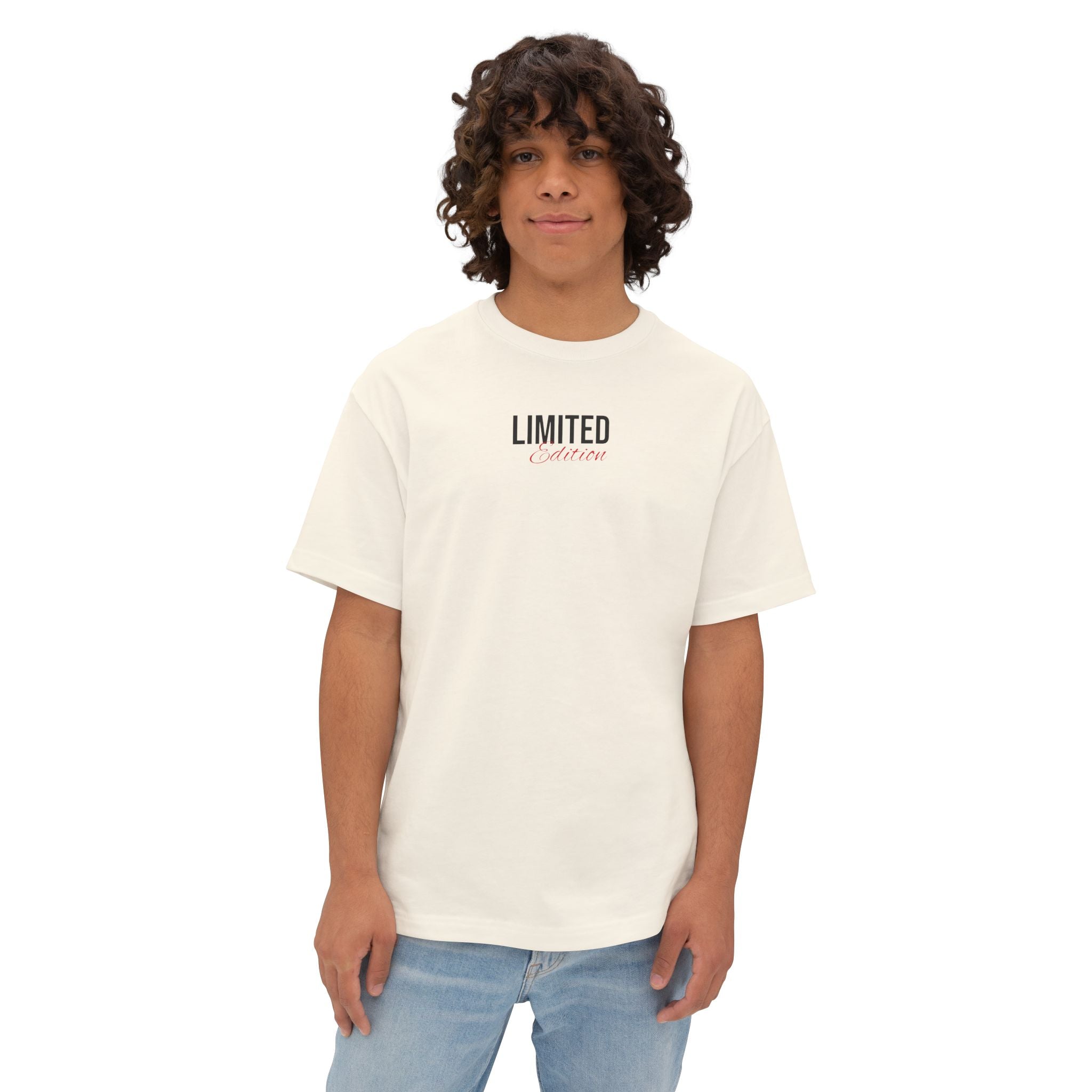 Limited Edition Drop Tee — Minimal Graphic Beige T-Shirt