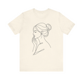 Expression Line Art Calm Face Tees