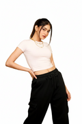 White Premium Raglan Baby Tee – 220 GSM