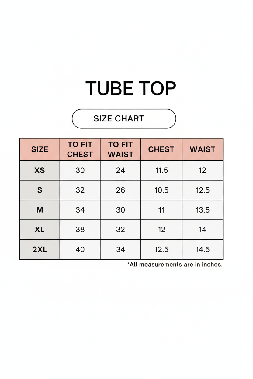 Crop Tube Top – 220 GSM
