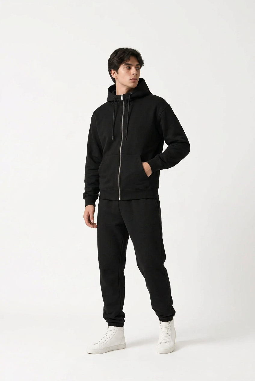 Heavyweight Zipper Hoodie — Sculpted Silhouette