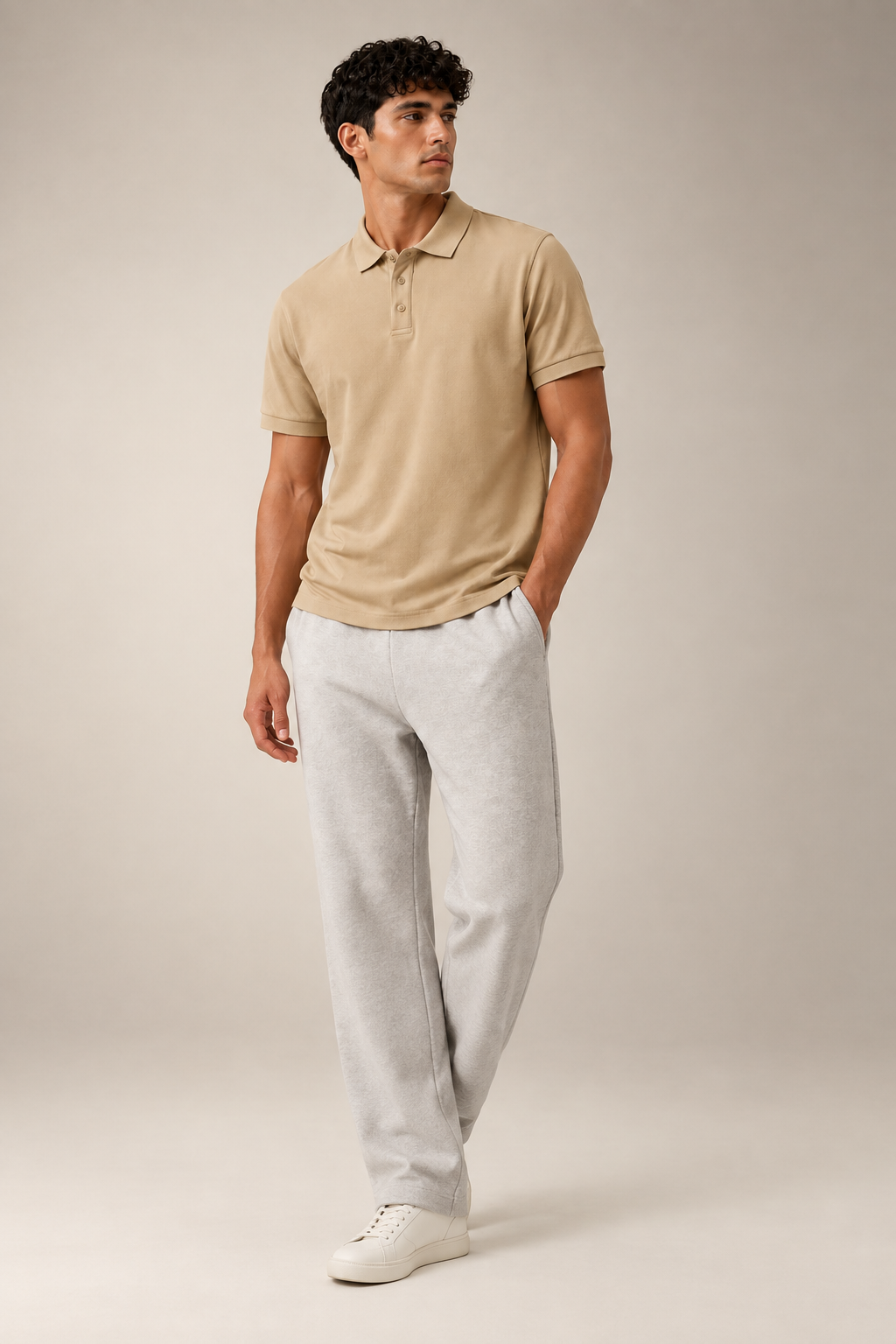 Tailored Silhouette – 220 GSM Polo (Biege)