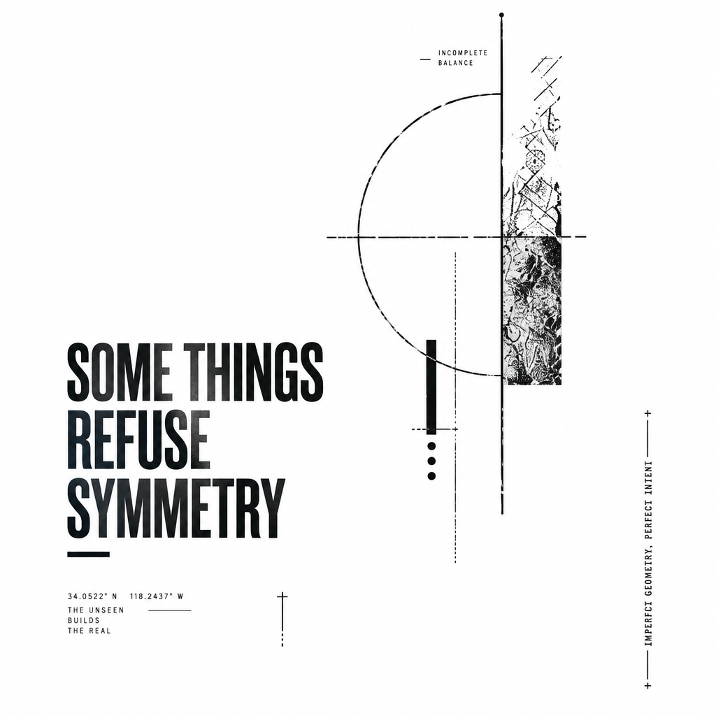Some Things Refuse Symmetry Oversized Tee