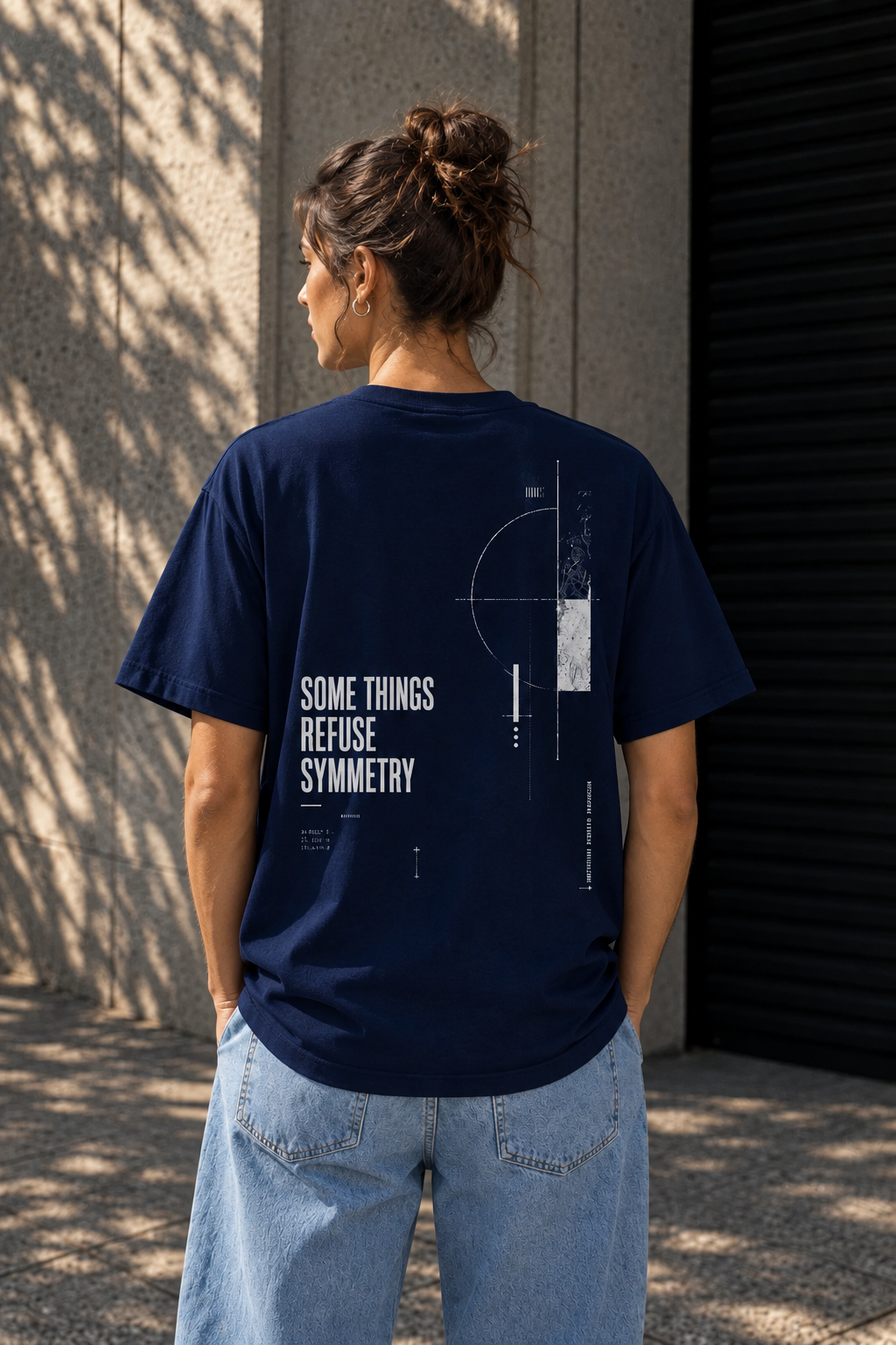 Some Things Refuse Symmetry Oversized Tee