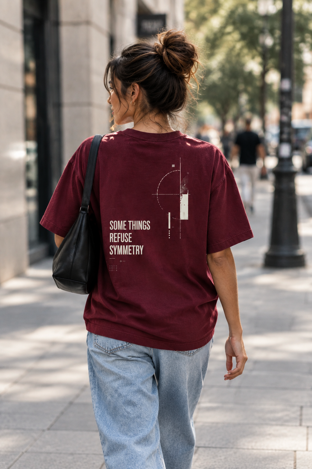 Some Things Refuse Symmetry Oversized Tee