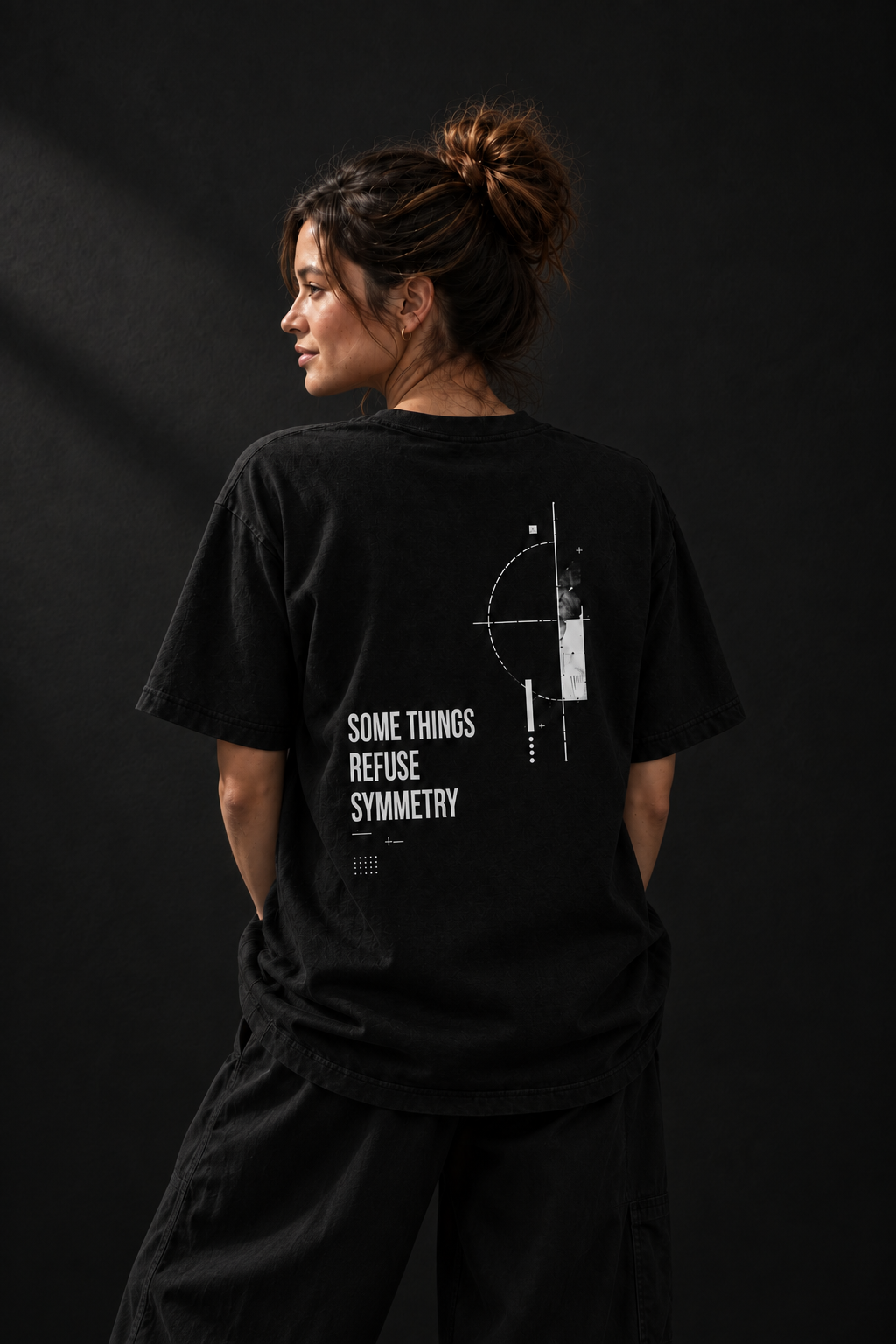 Some Things Refuse Symmetry Oversized Tee
