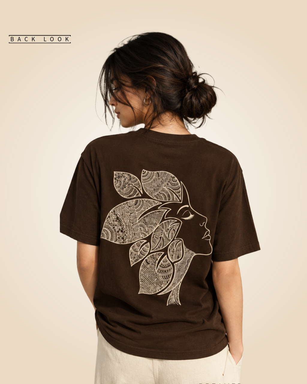 Blooming in Silence Oversized Expression Unisex Tee