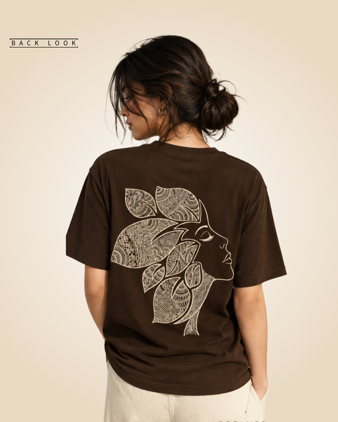 Blooming in Silence Oversized Expression Unisex Tee