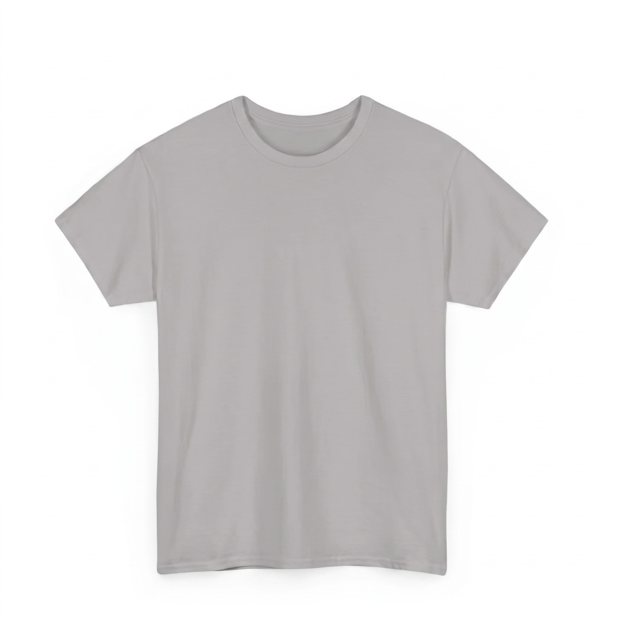 Minimalist Plain Cotton Tee | Grey