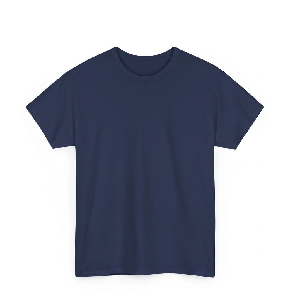 Minimalist Plain Cotton Tee | Navy Blue