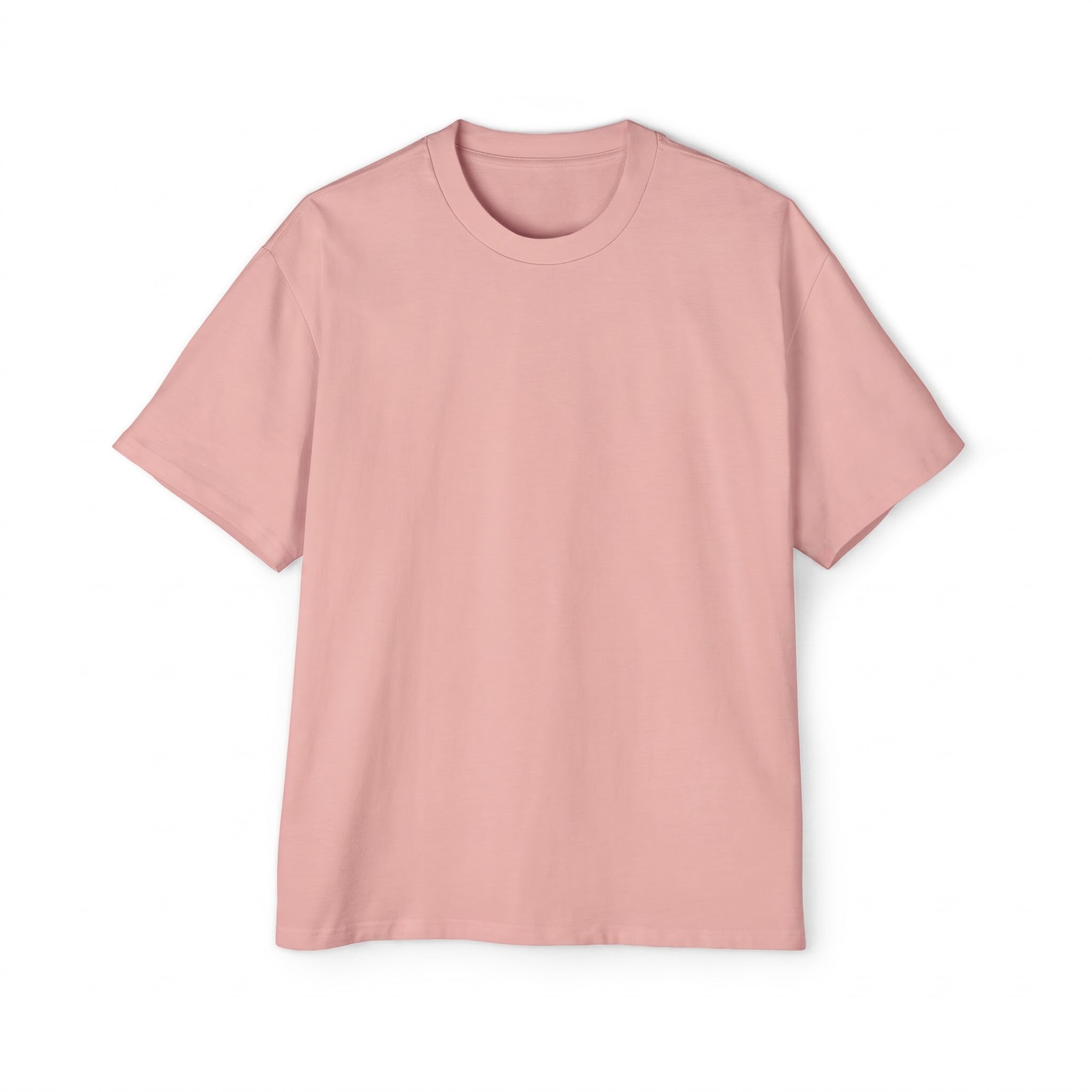 Plain Drop-shoulder T-Shirt | Rose Pink