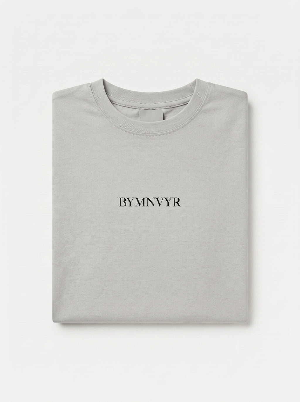 BYMNVYR LOGO Print Crew Neck T-Shirt