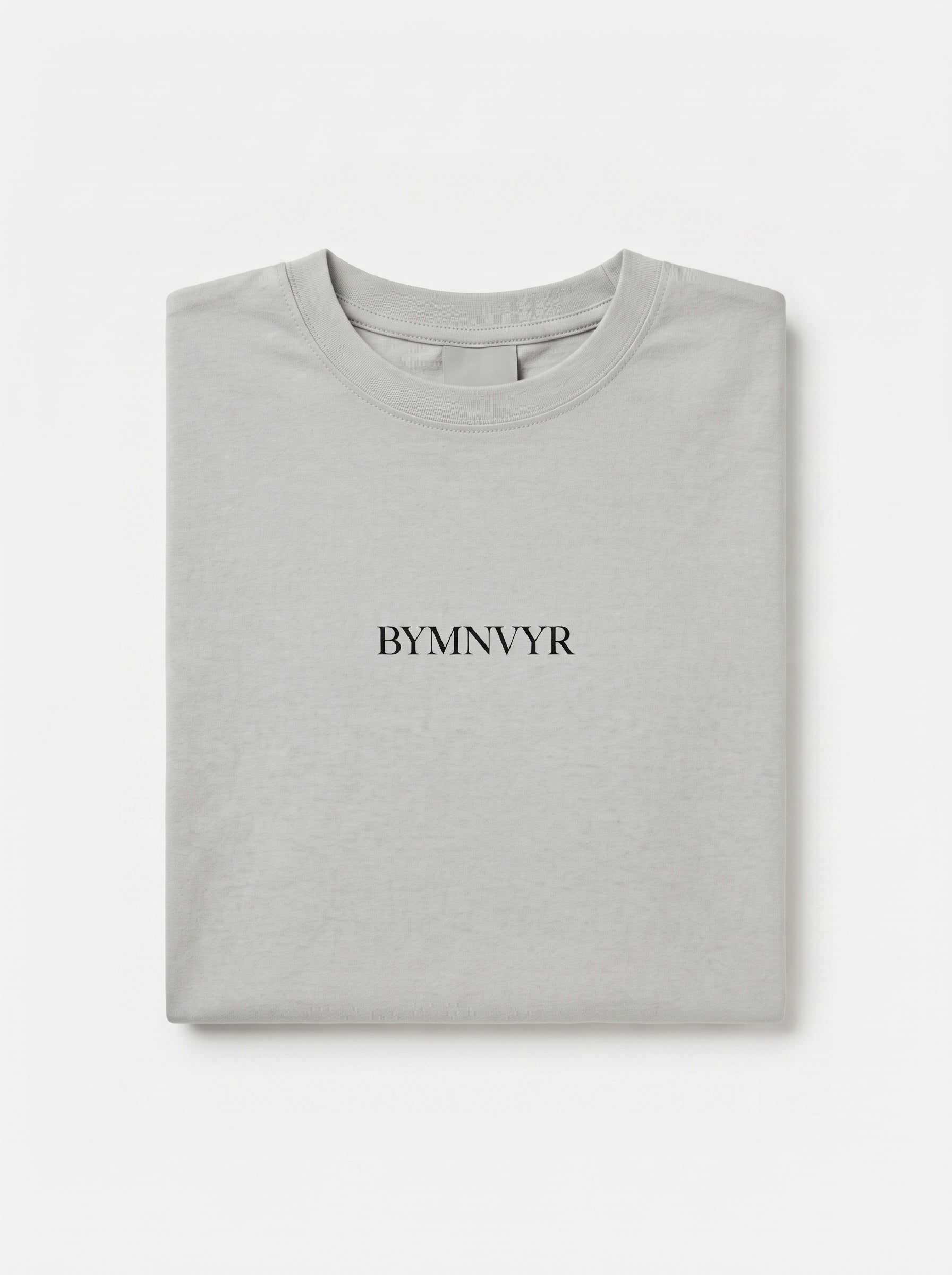 BYMNVYR LOGO Print Crew Neck T-Shirt