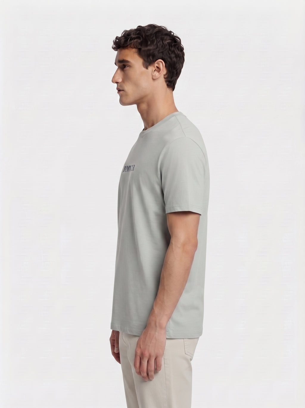 BYMNVYR LOGO Print Crew Neck T-Shirt